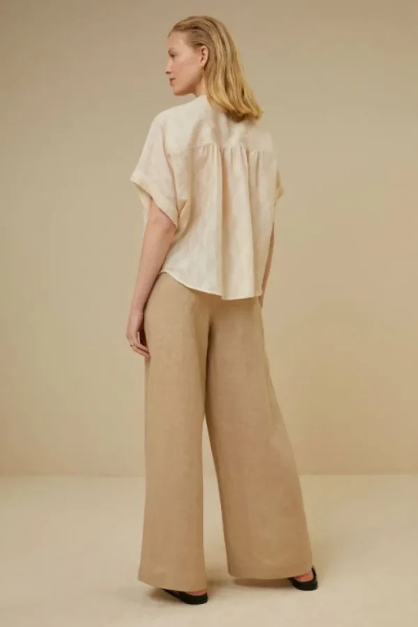 By bar Blouses<axel geo blouse | chalk