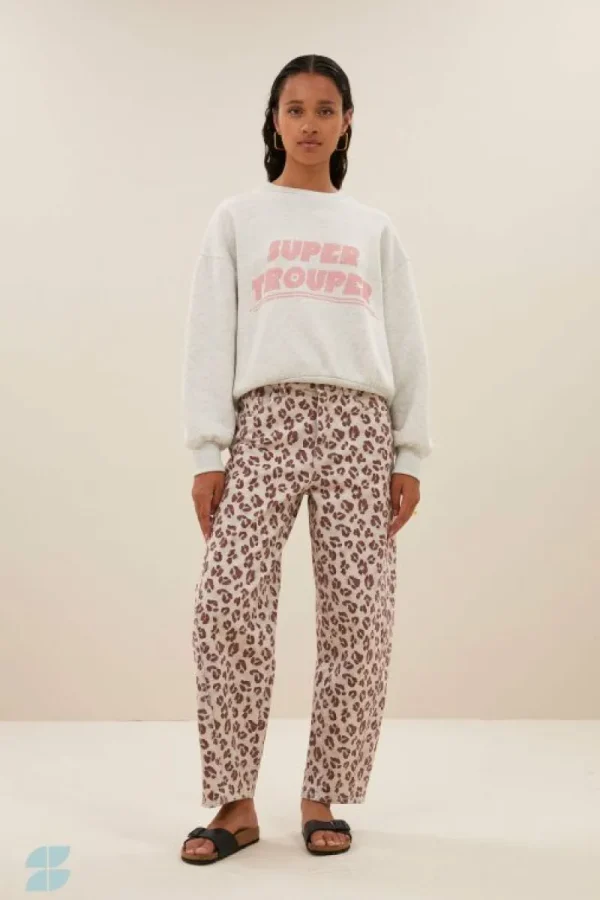 By bar Jeans | Broeken<begum pink cheetah pants | pink cheetah print