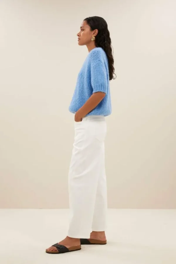 By bar Jeans | Broeken<begum white pants | white