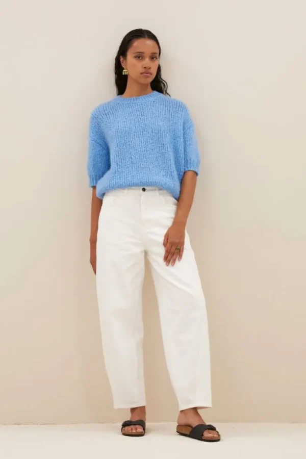 By bar Jeans | Broeken<begum white pants | white