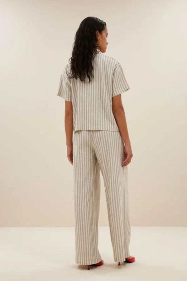 By bar Broeken<benji marine pants | marine stripe