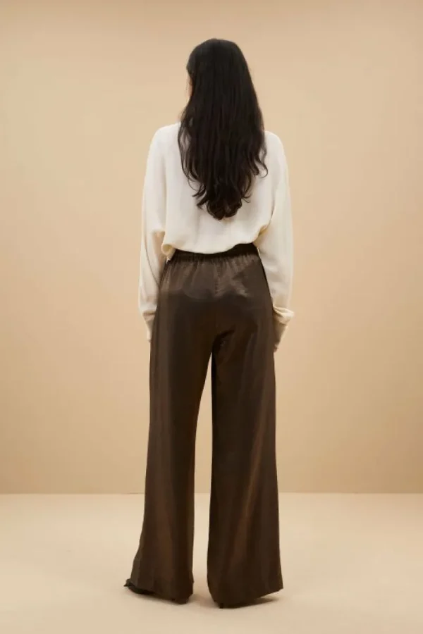 By bar Broeken<benji metallic pants | bronze