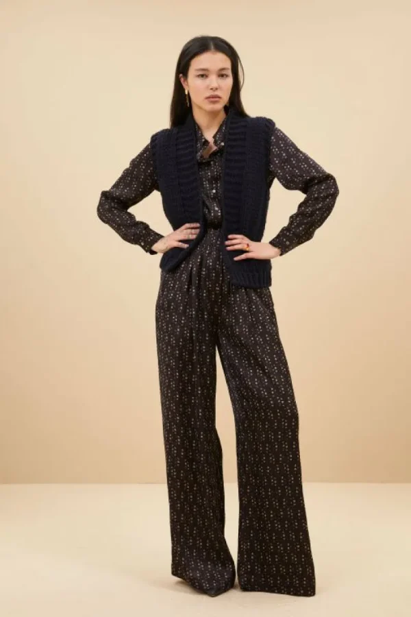 By bar Broeken<benji paisley pants | paisley dots