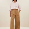 By bar Broeken<benji poplin pants | camel