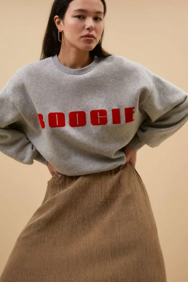 By bar Sweaters | Truien<bibi boogie sweater | grey melee