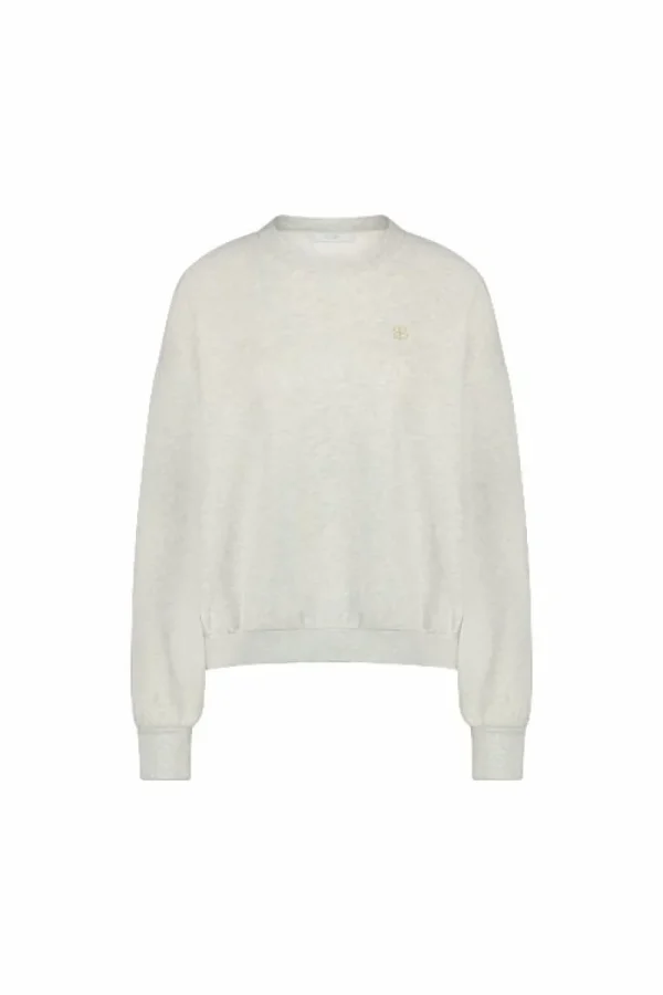 By bar Sweaters | Truien<bibi logo sweater | light grey melee