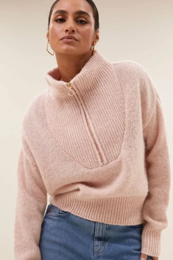 By bar Truien<boxy beau pullover | light pink