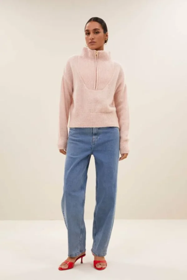 By bar Truien<boxy beau pullover | light pink