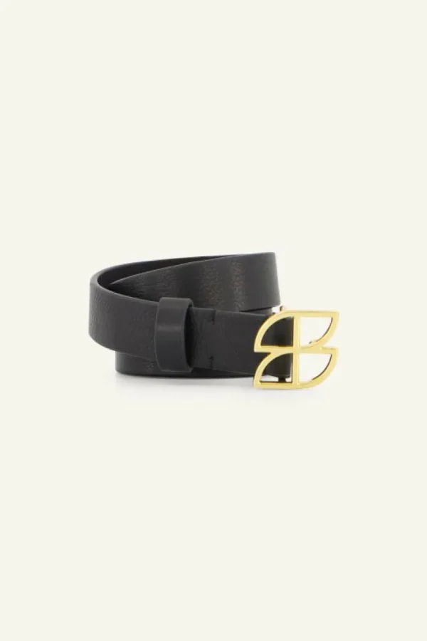 By bar Riemen<buckle logo belt | black