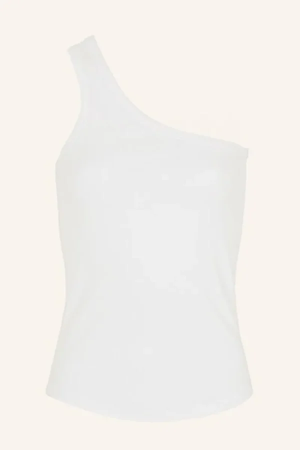 By bar Tops & Shirts<charly one shoulder top | off white