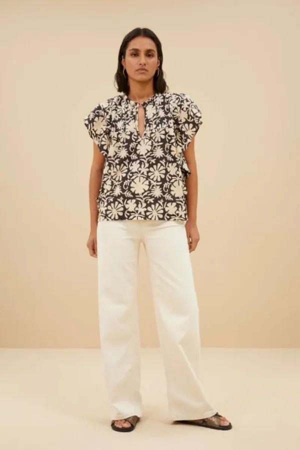 By bar Blouses<danee veda blouse | veda print