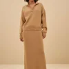 By bar Rokken<dex skirt | camel