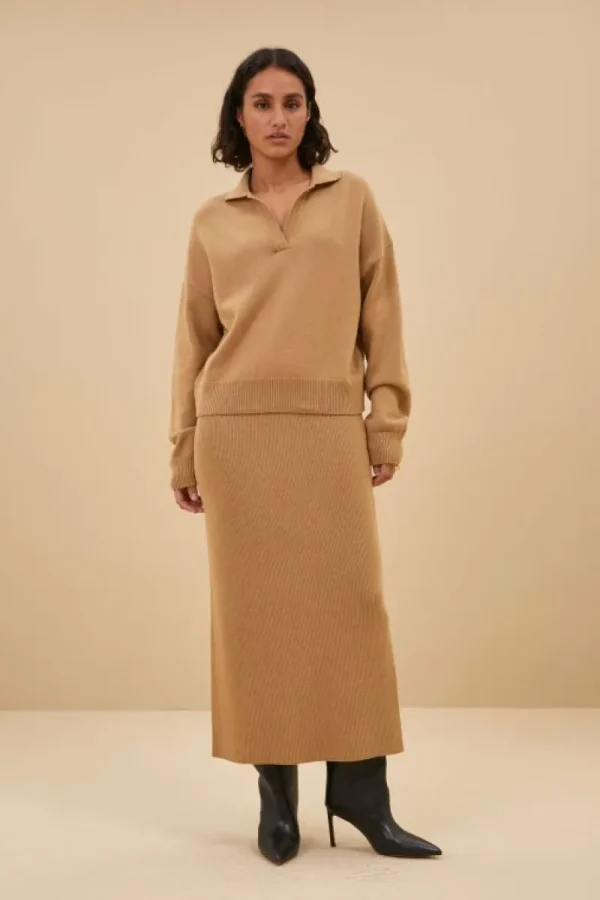 By bar Rokken<dex skirt | camel