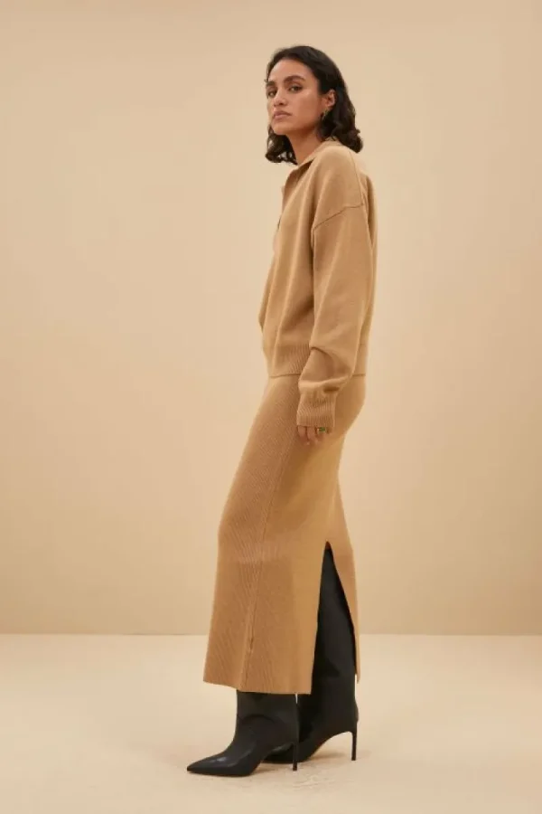 By bar Rokken<dex skirt | camel