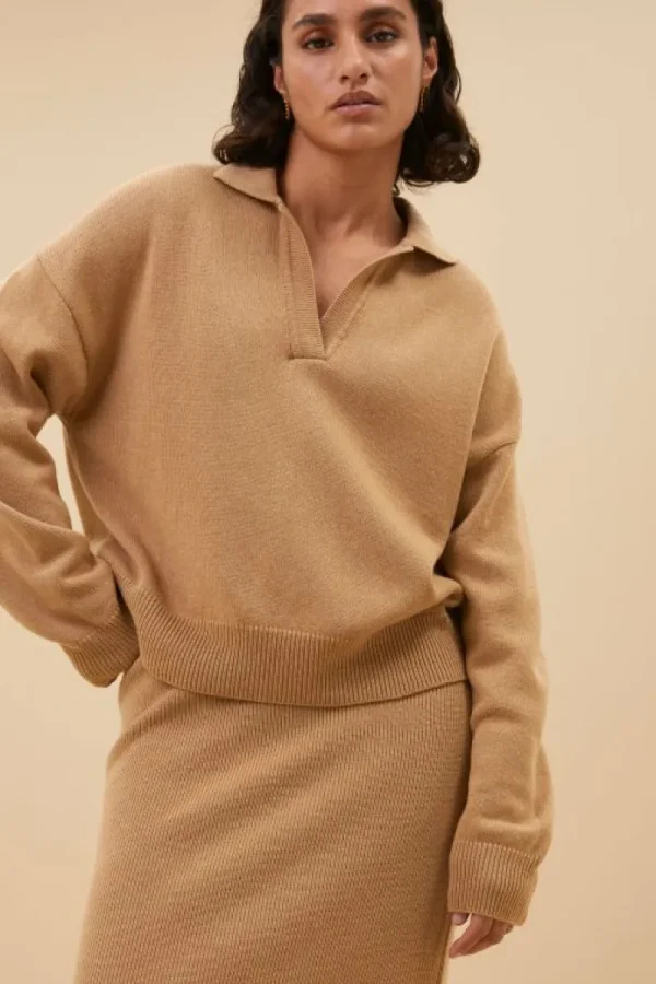 By bar Rokken<dex skirt | camel
