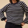 By bar Truien<duccio stripe pullover | midnight