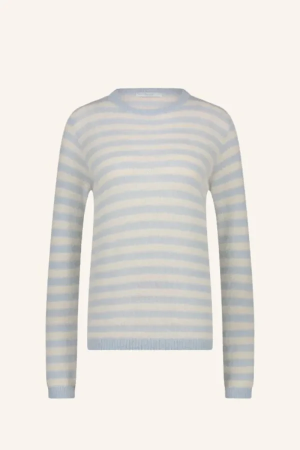 By bar Truien<gwen thin stripe pullover | blue thin stripe