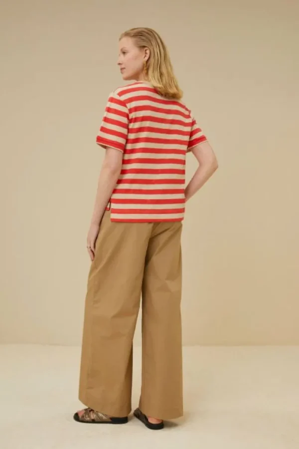 By bar Tops & Shirts<hope big stripe top | poppy red