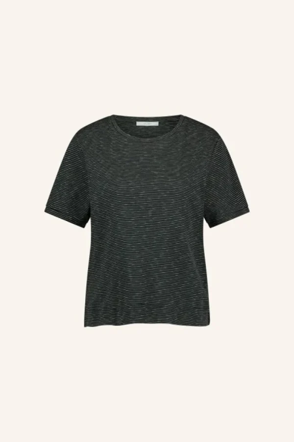 By bar Tops & Shirts<hope thin stripe top | jet black