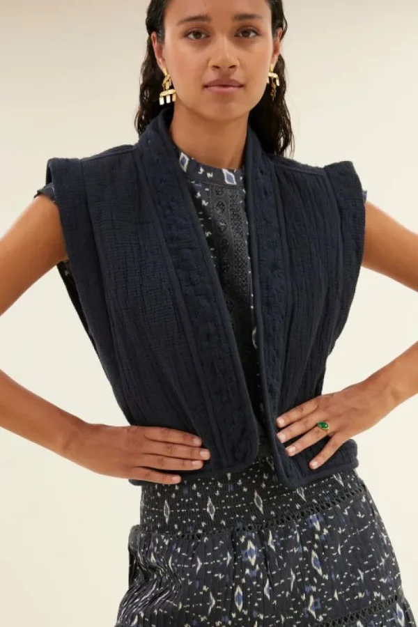 By bar Gilets & Spencers | Jassen<isla embroidery jacket | midnight