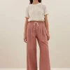 By bar Broeken<jaxx twill pants | old pink