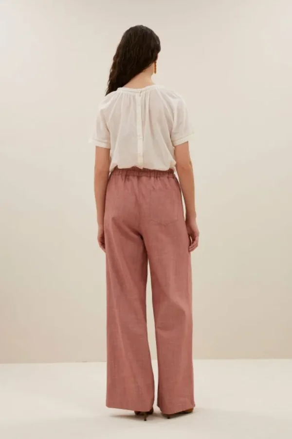 By bar Broeken<jaxx twill pants | old pink