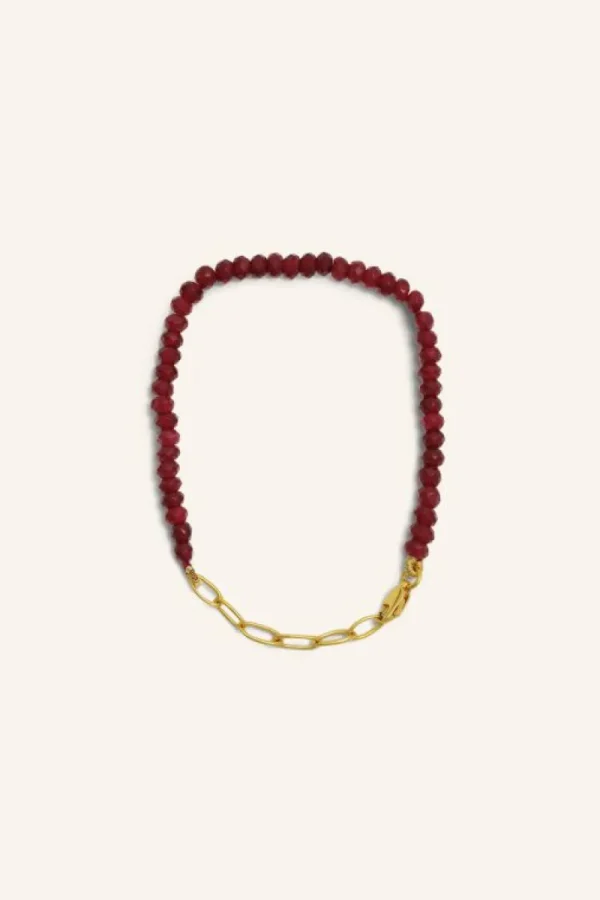 By bar Sieraden<jules bracelet | ruby