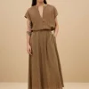 By bar Rokken<juta lurex skirt | gold