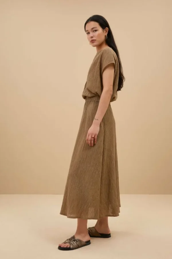 By bar Rokken<juta lurex skirt | gold