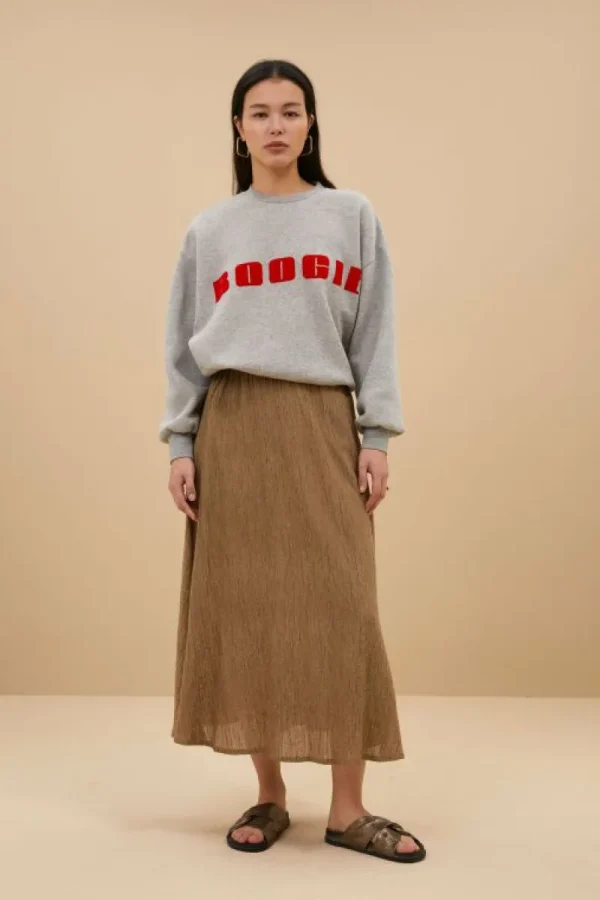 By bar Rokken<juta lurex skirt | gold