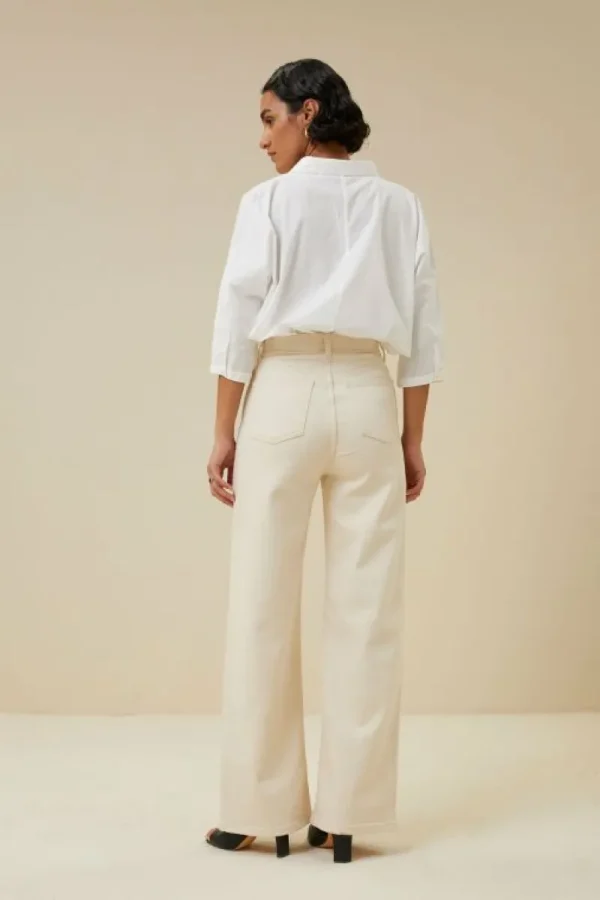 By bar Jeans | Broeken<lina rw pant | raw white