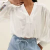 By bar Blouses<linn blouse | off white