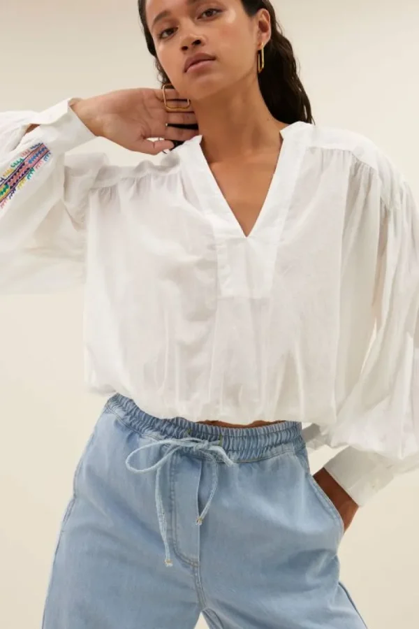 By bar Blouses<linn blouse | off white