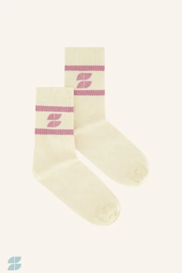 By bar Sokken<logo sparkle socks | ash rose