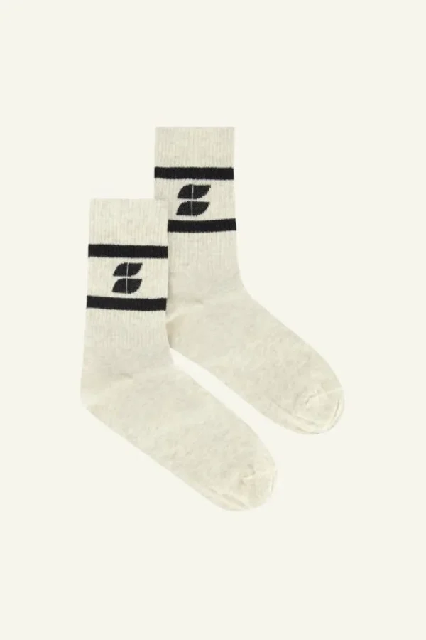 By bar Sokken<logo sparkle socks | black