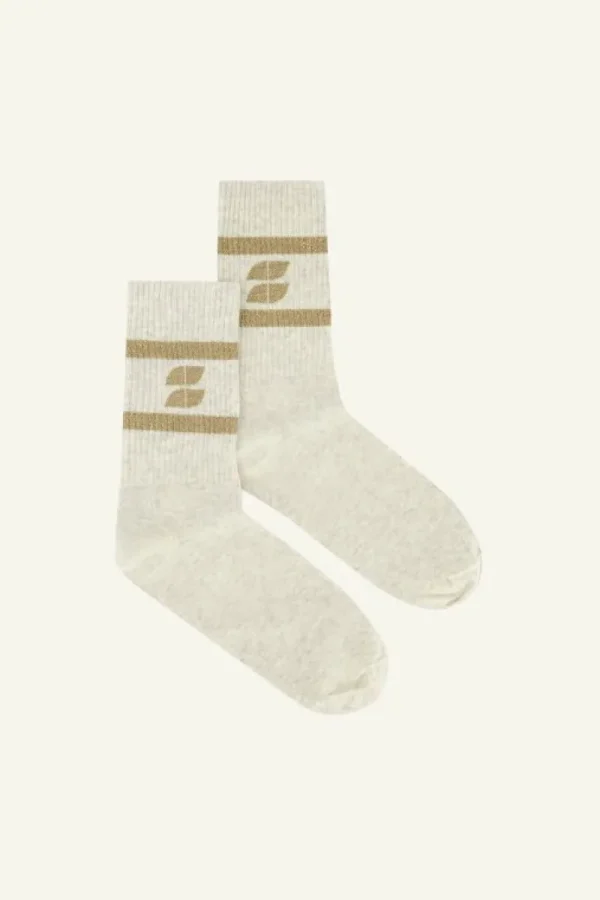 By bar Sokken<logo sparkle socks | gold