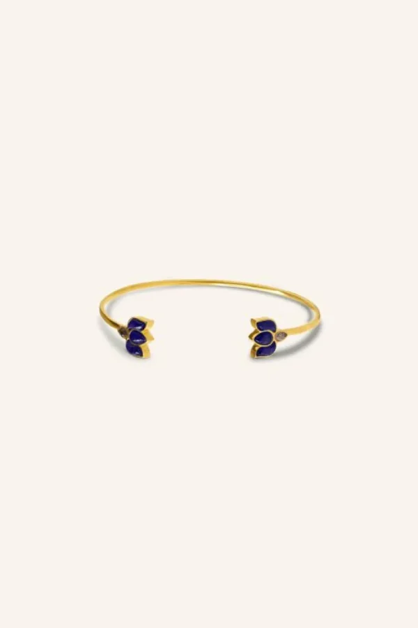 By bar Sieraden<lotus bracelet | blue