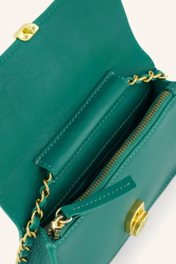 By bar Tassen<loua leather bag | peacock green