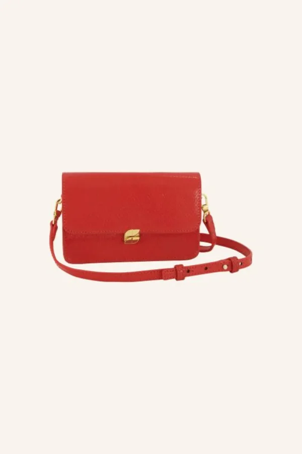 By bar Tassen<loua snake bag | poppy red