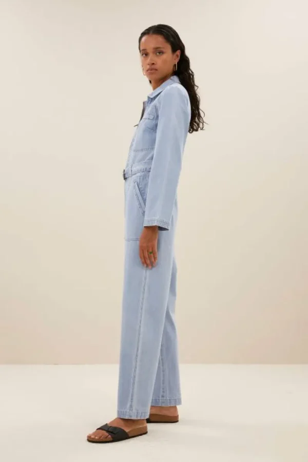 By bar Jumpsuits<louise denim suit | light denim