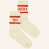 By bar Sokken<lucky you socks | poppy red