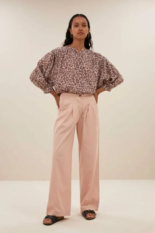 By bar Blouses<lucy cheetah blouse | pink cheetah print