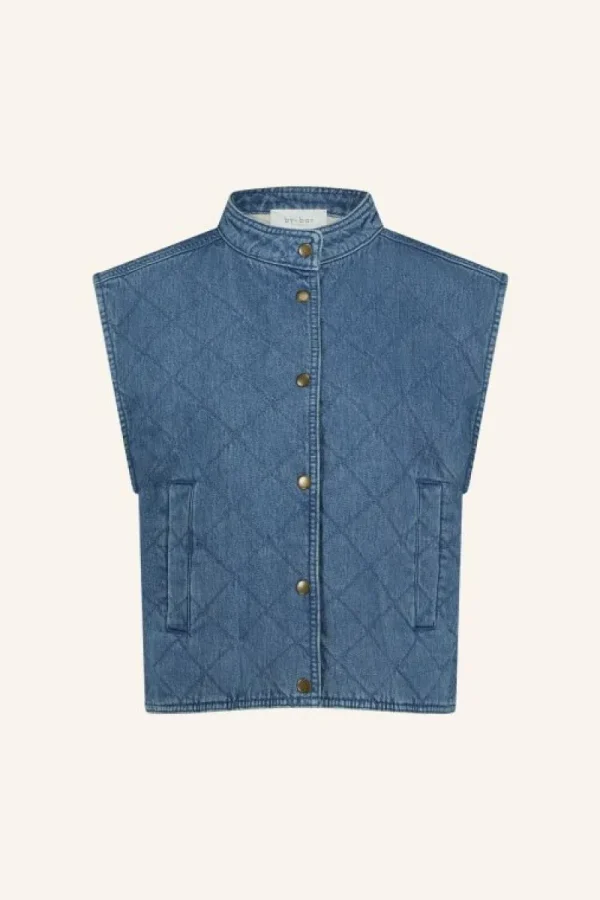 By bar Jassen<mave denim sleeveless jacket | denim