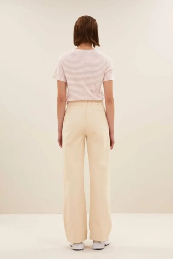 By bar Broeken<mees twill pant | grain