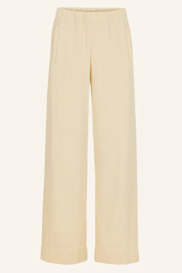 By bar Broeken<mees twill pant | grain