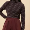 By bar Tops & Shirts<mesh paisley top | paisley dots