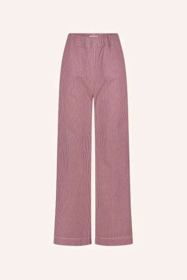 By bar Broeken<neal stripe pants | cherry milky stripe