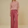 By bar Tops & Shirts<neva big v stripe top | raspberry