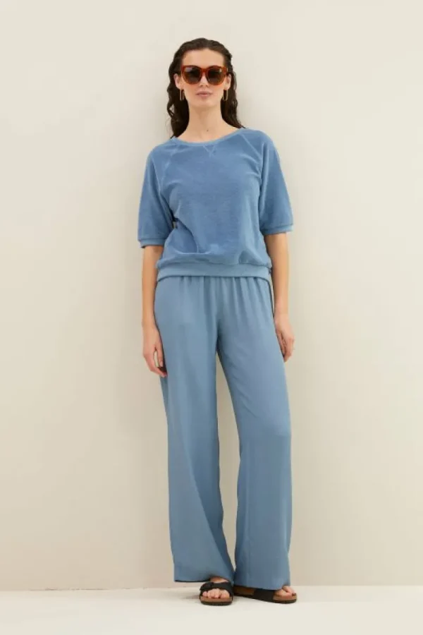 By bar Tops & Shirts<neva slub top | blue stone