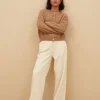 By bar Broeken<odin cord pants | sand shell